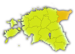 Географическое положение уезда Ида-Вирумаа