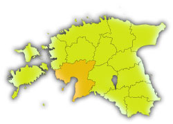 Географическое положение уезда Пярнумаа