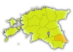 Географическое положение уезда Пылвамаа