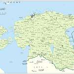 Топографическая карта Эстонии