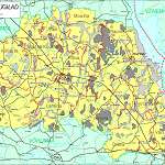 Топографическая карта уезда Пылвамаа