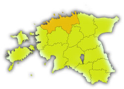 Географическое положение уезда Харьюмаа