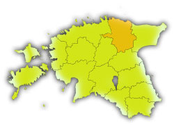 Географическое положение уезда Ляэне-Вирумаа