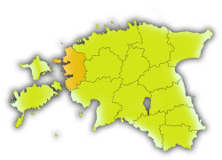 Географическое положение уезда Ляэнемаа