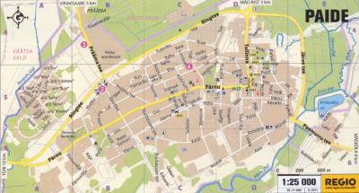 Карта города Пайде